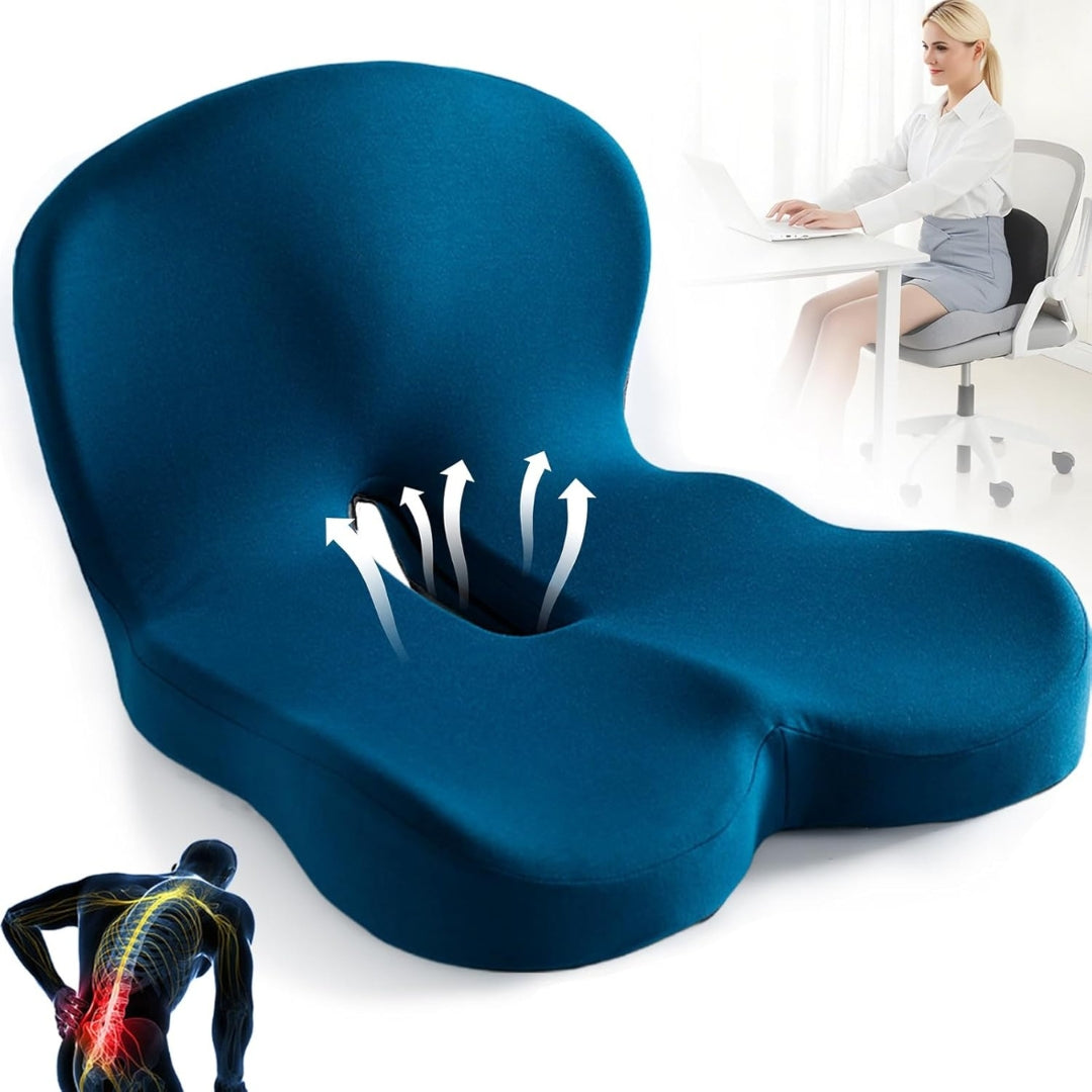 Cojín de soporte lumbar de espuma viscoelástica