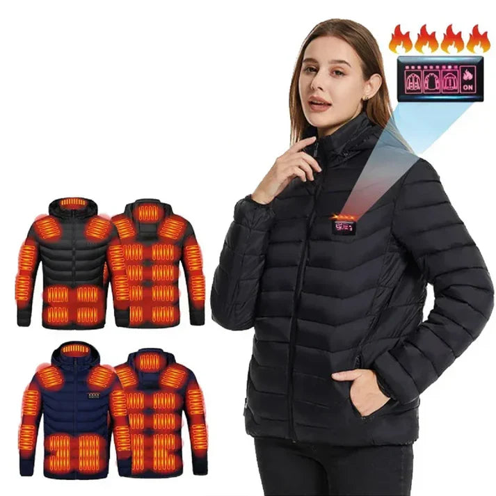 Chaqueta Eléctrica Calefactable con 21 Zonas de Calor