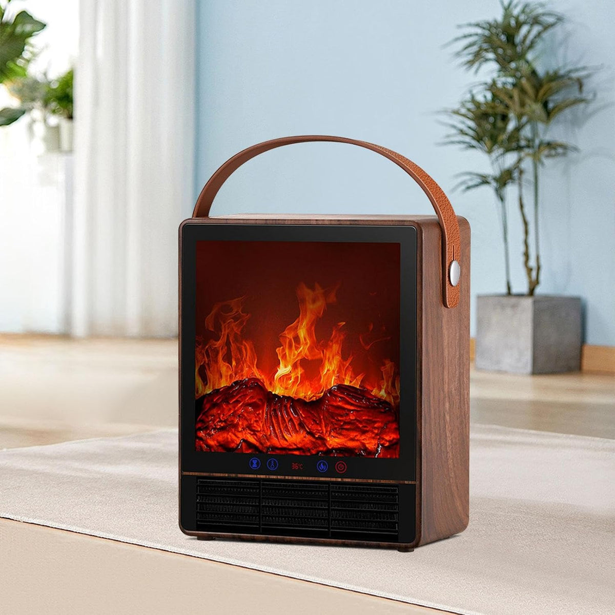 Chimenea Eléctrica de Diseño con Llama Realista