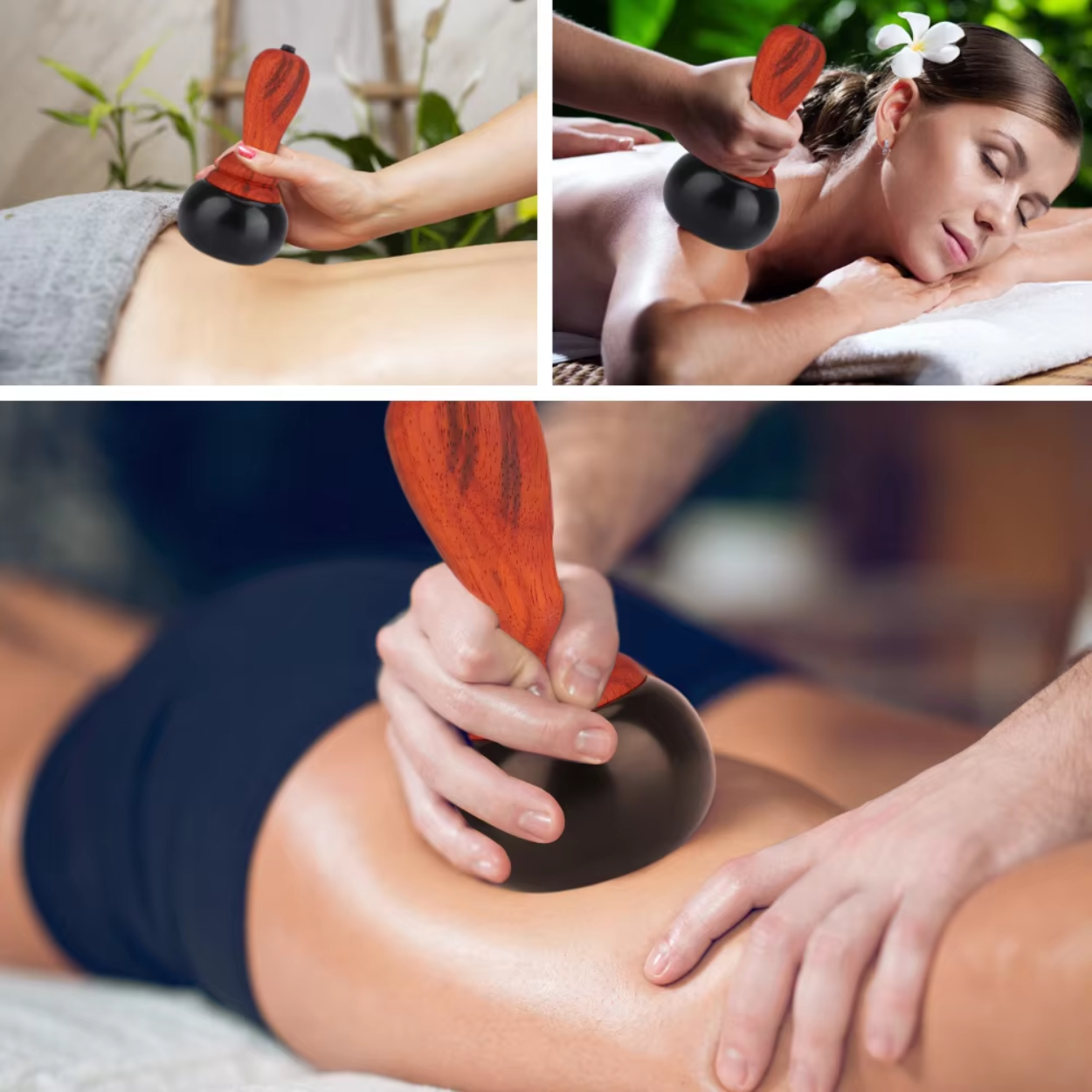 Dispositivo Eléctrico Calefactable de Masaje Gua Sha para Rostro