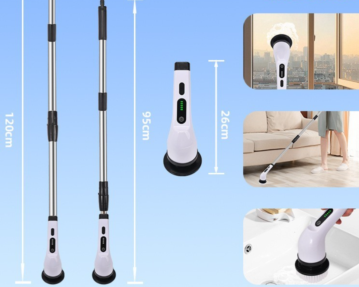 Cepillo Eléctrico de Limpieza Potente y Rápido