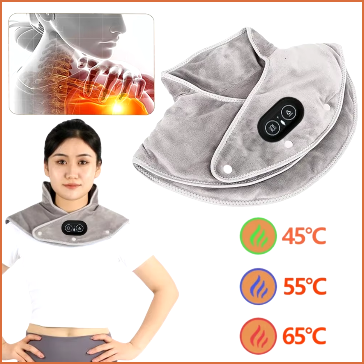 Chaleco Calefactable para Hombros y Cuello Suave