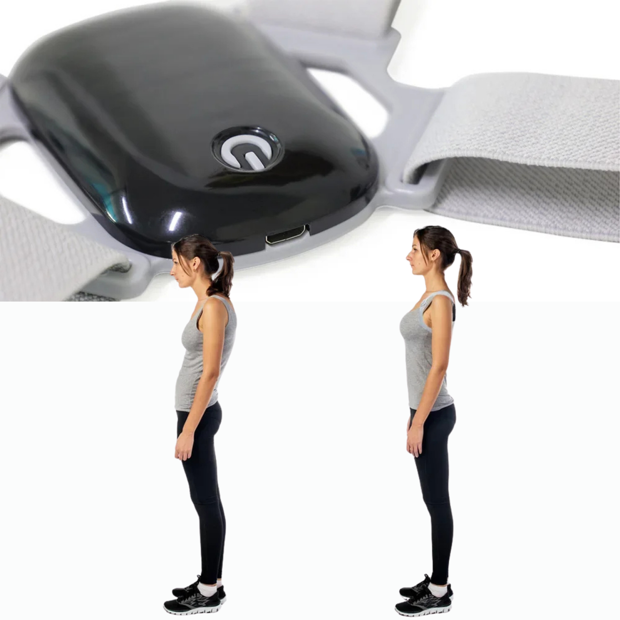 Cinturón Corrector de Postura Ajustable con Alertas Vibrantes