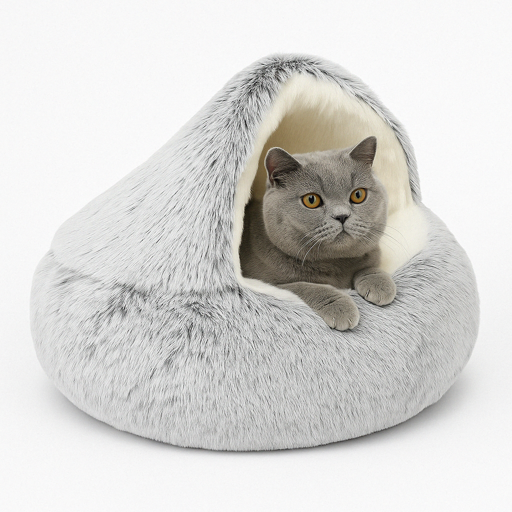 Cama Caliente para Gato Ansioso Acogedora