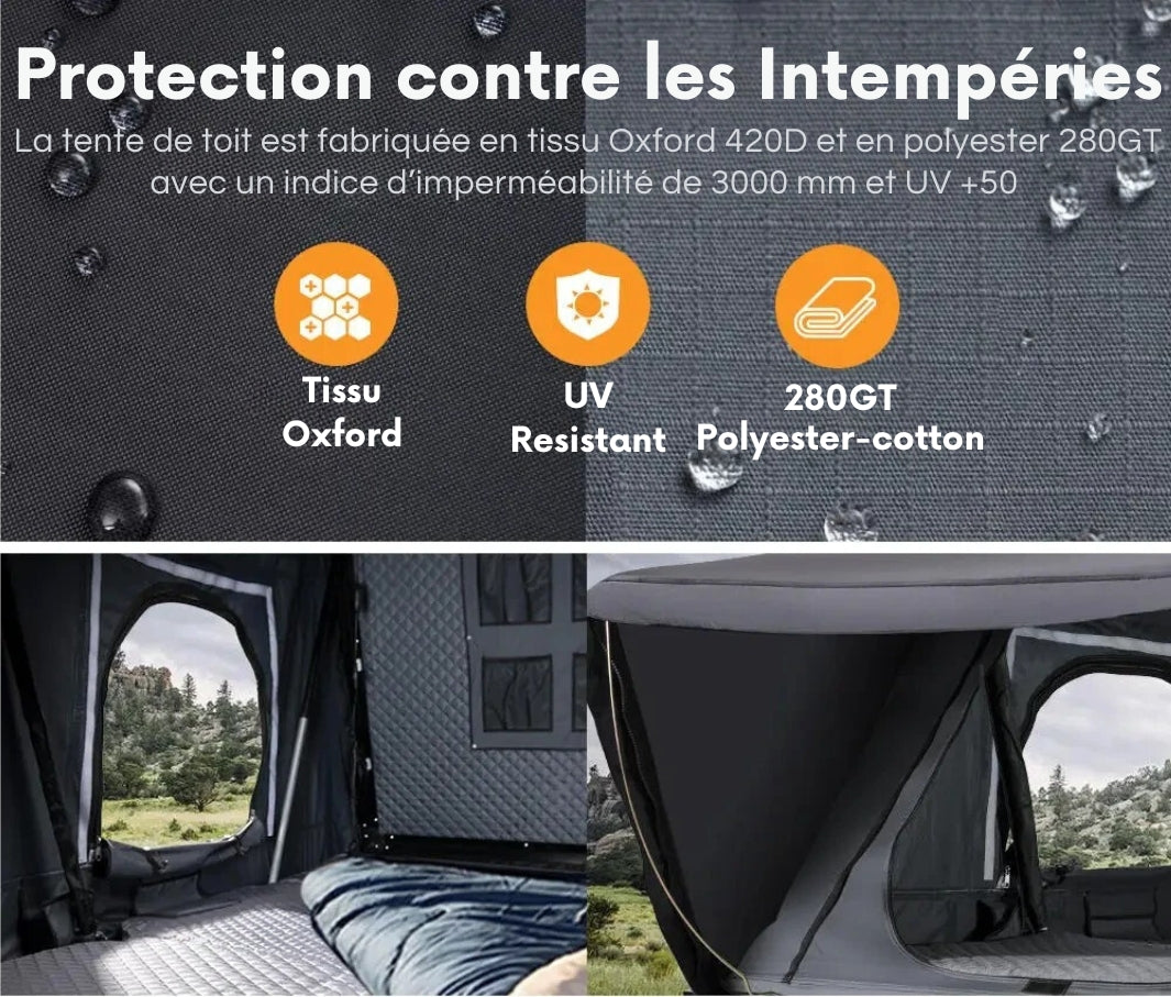 Tienda de Techo para 4 Personas para Camping en Coche