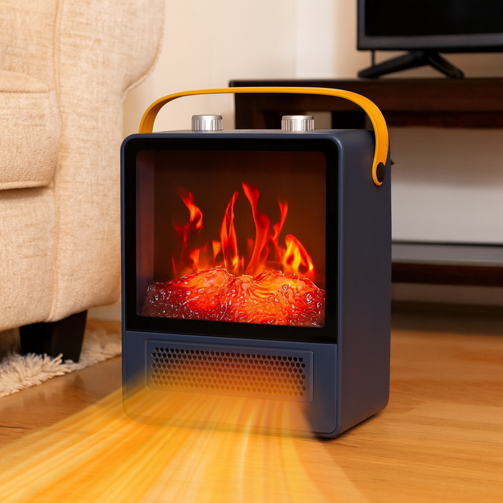 Chimenea Eléctrica de Diseño con Llama Realista