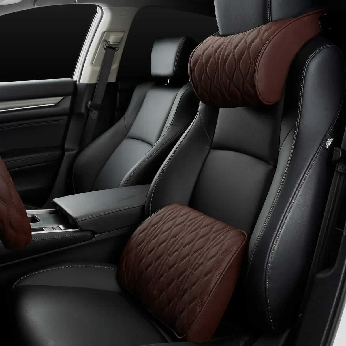 Almohada de cuello para coche en cuero sintético confortable