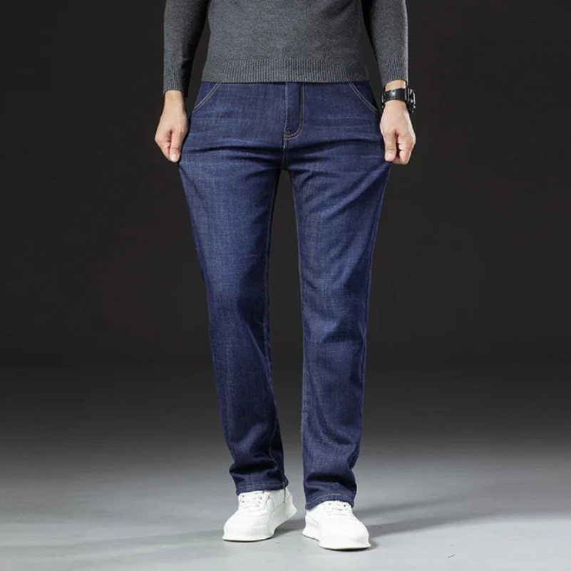 Jeans para Hombre de Invierno Forrados con Polar, Calientes y Cómodos