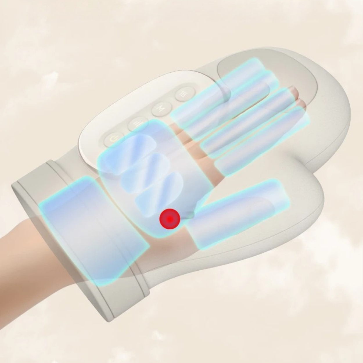Masajeador de manos eléctrico con calor para aliviar las articulaciones