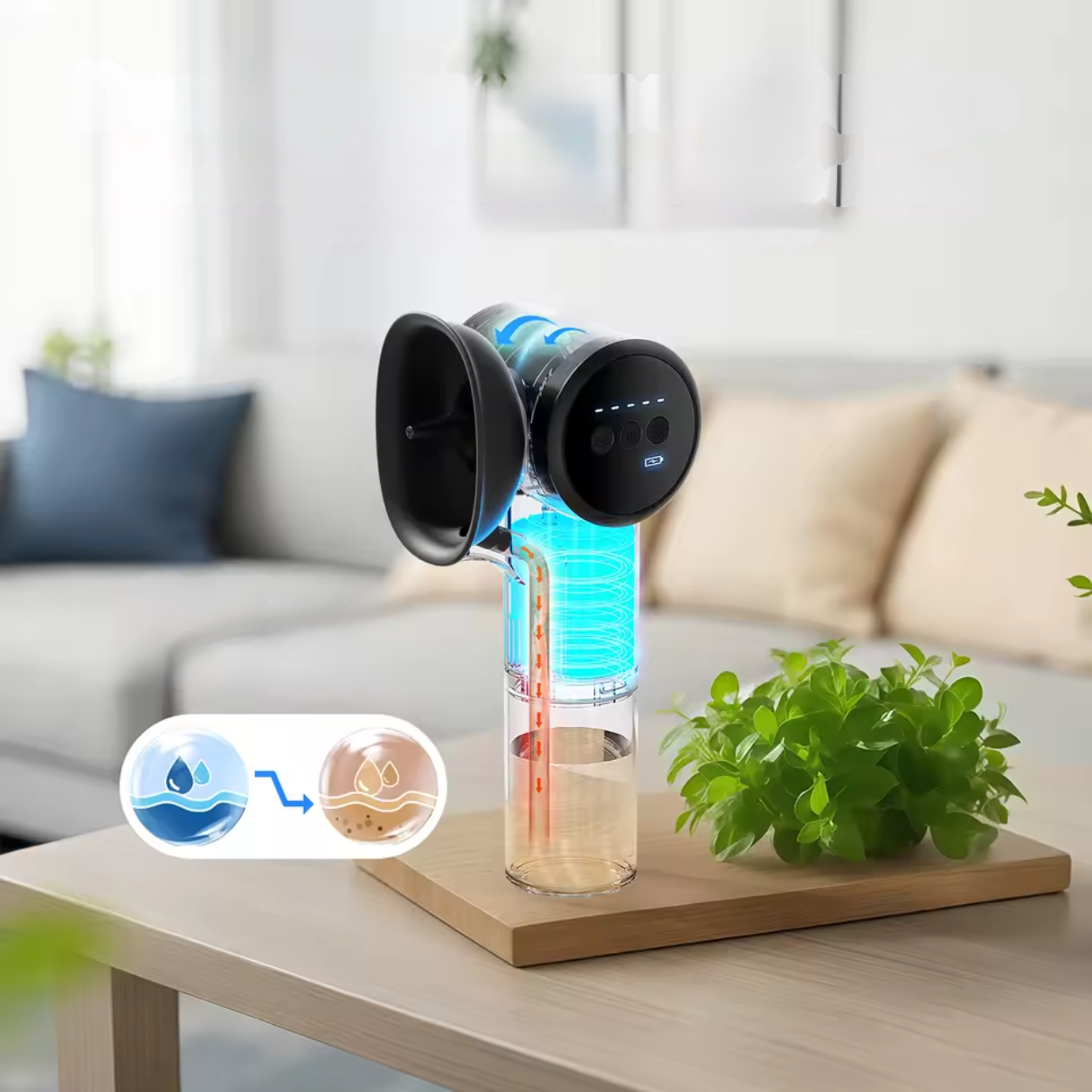 Limpiador Electrónico de Oídos Calefactable con Agua y Aire Pulverizado
