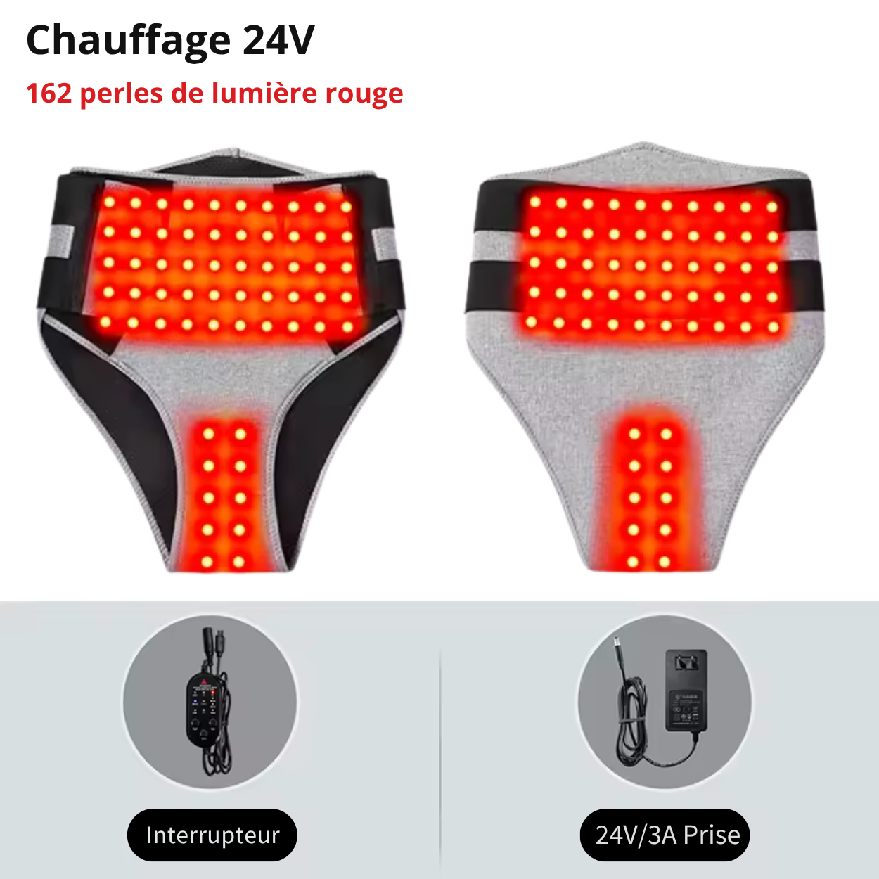 Pantalón calefactor eléctrico con masaje para hombre y mujer