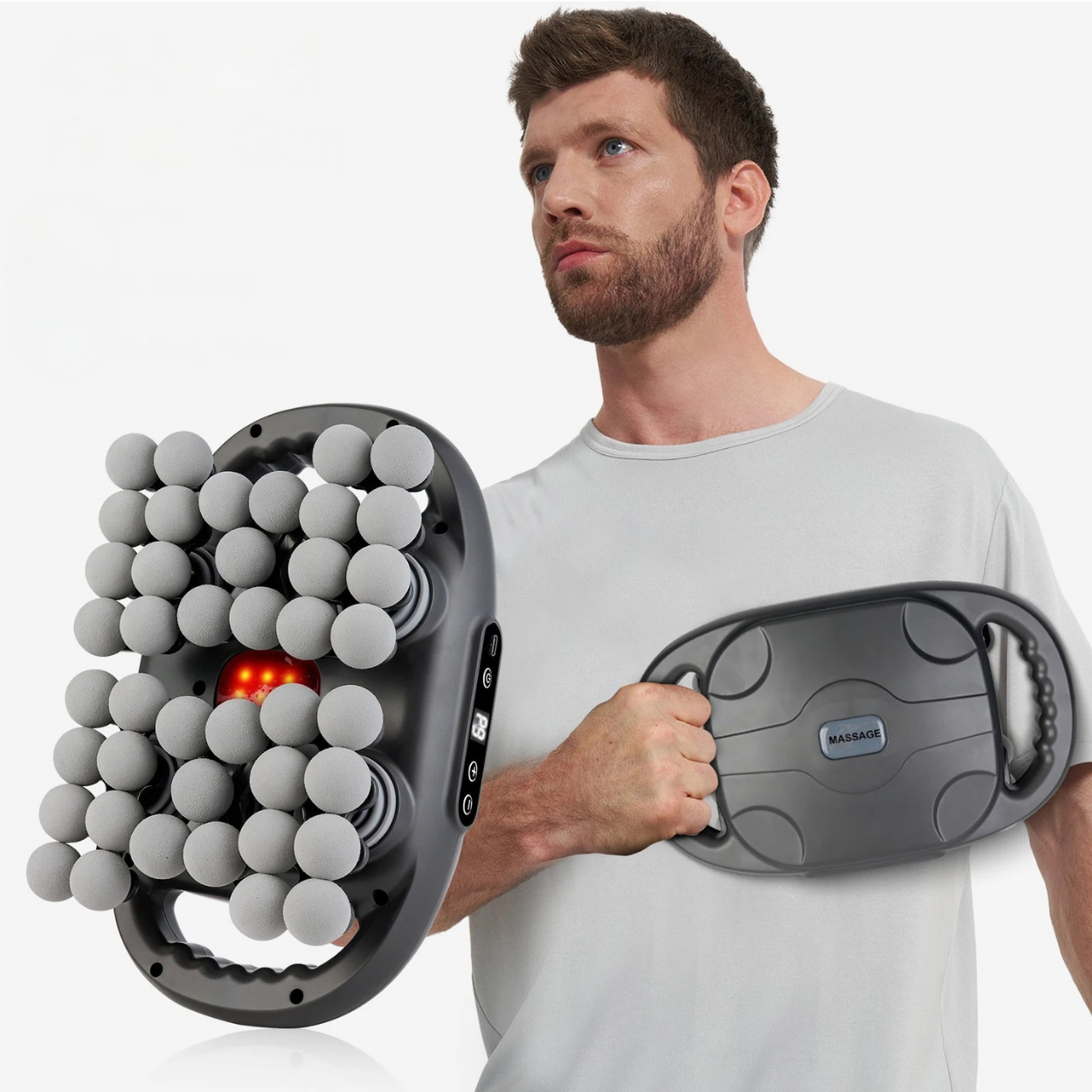 Pistola de Masaje Muscular Profesional 6 Cabezas Ajustables Potente