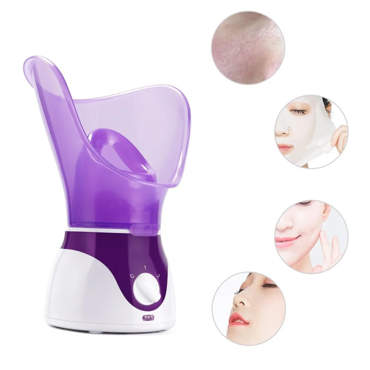 Sauna facial de vapor caliente para limpieza de piel