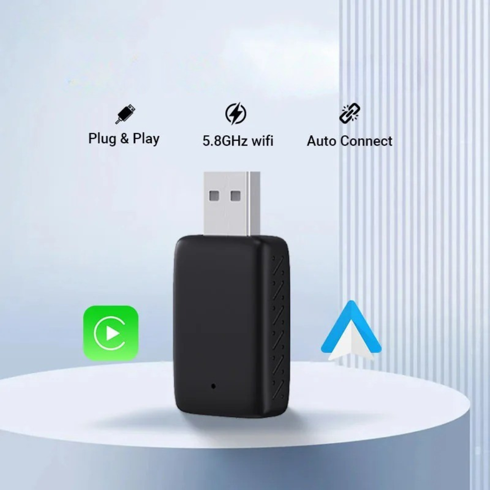 Adaptador CarPlay USB Inalámbrico Compacto y Práctico