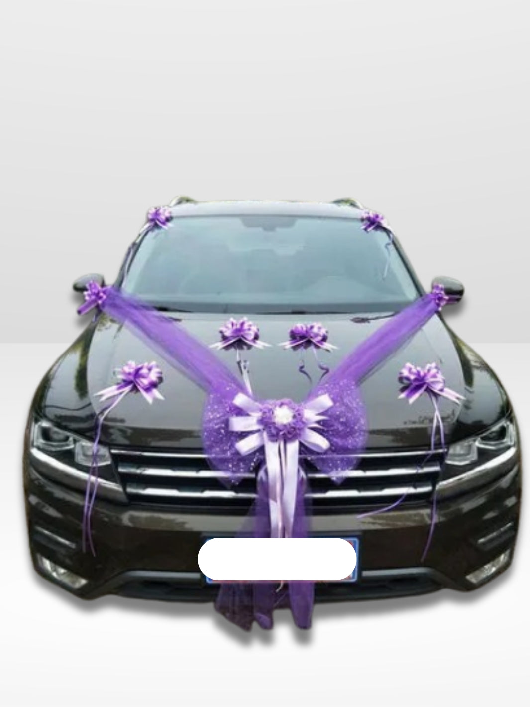 Decoración de Coche de Boda Elegante y Romántica