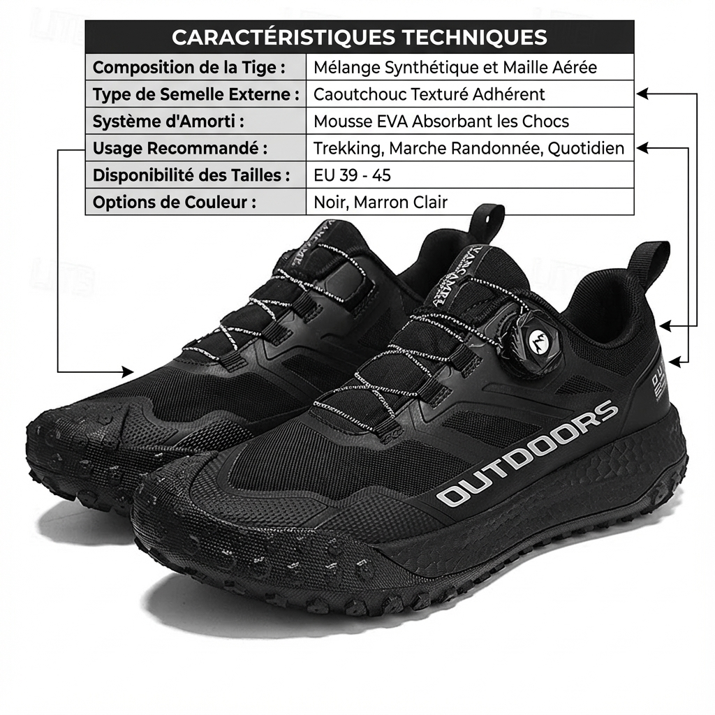 Marcherelle™ – Zapatos de Senderismo Ligeros y Antideslizantes