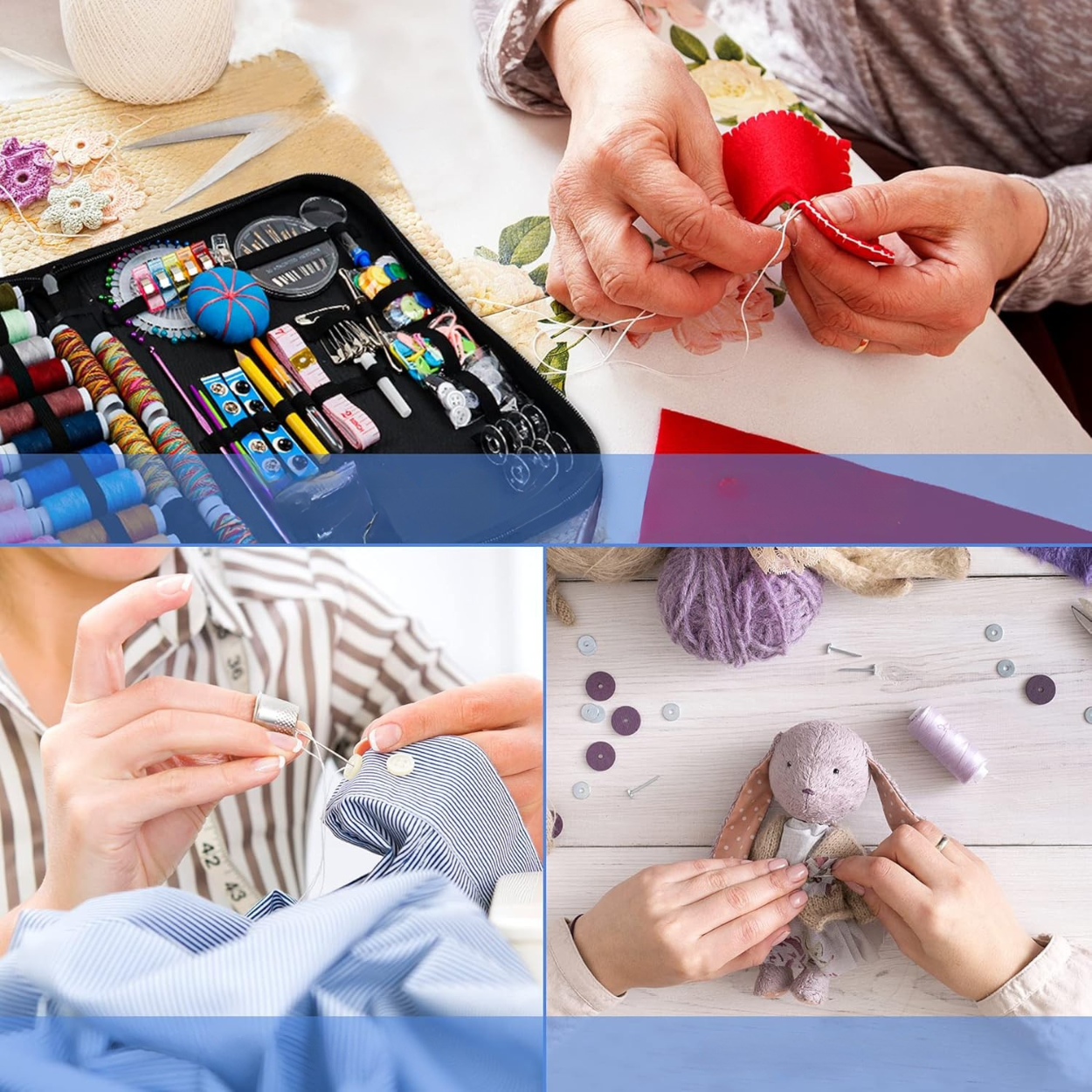 Kit de Costura Estudiantil Completo de 226 Piezas