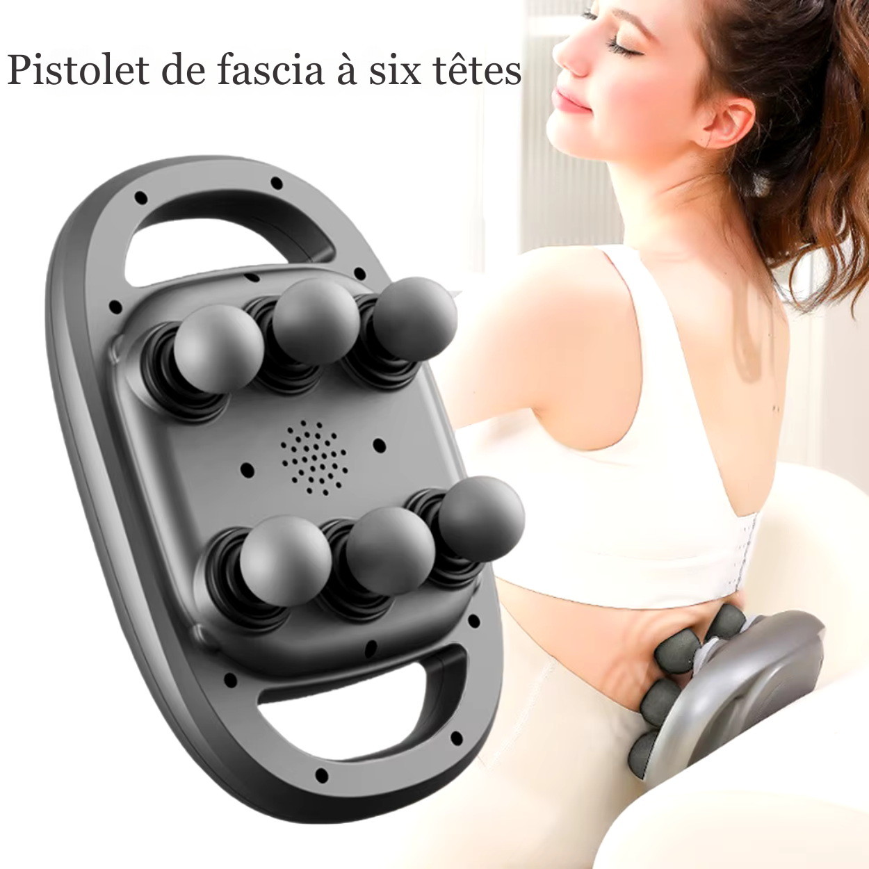 Masajeador Eléctrico con 6 Puntas Intercambiables