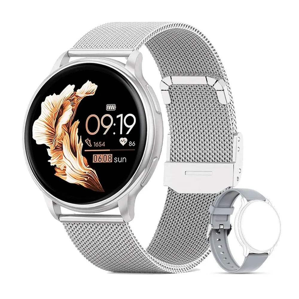 Reloj de fitness para mujer deportista