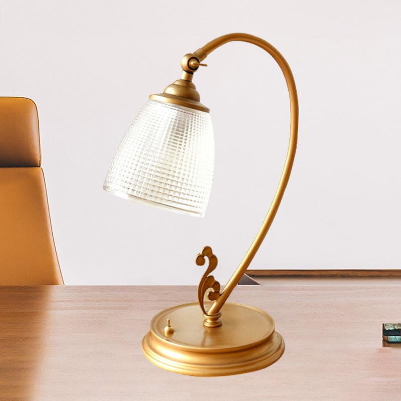 Lámpara Elegante Metal Oro Antiguo