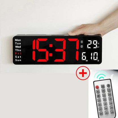 Reloj de pared LED digital moderno
