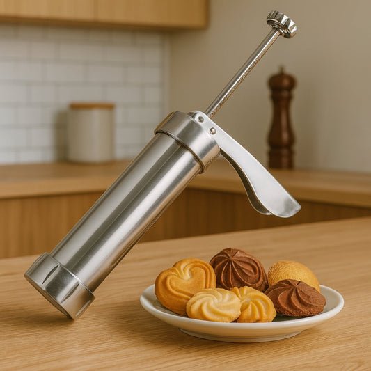 Moule à biscuits Aluminium avec 20 Formes et 4 Embouts - Marcherelle