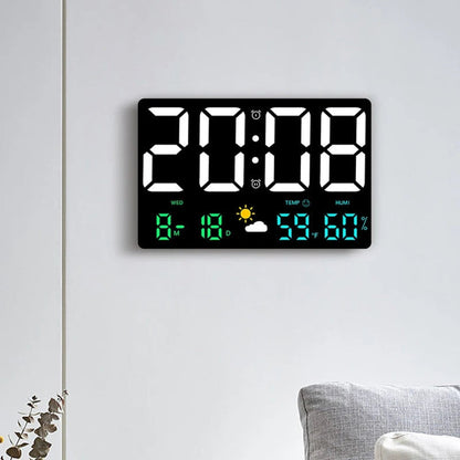 Reloj de pared LED digital moderno