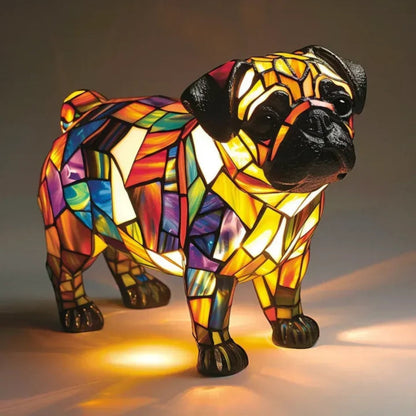 Lámpara perro divertida LED colorida