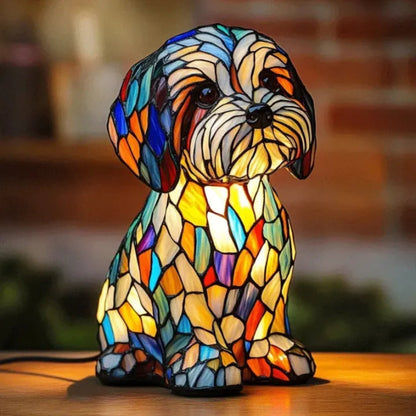 Lámpara perro divertida LED colorida