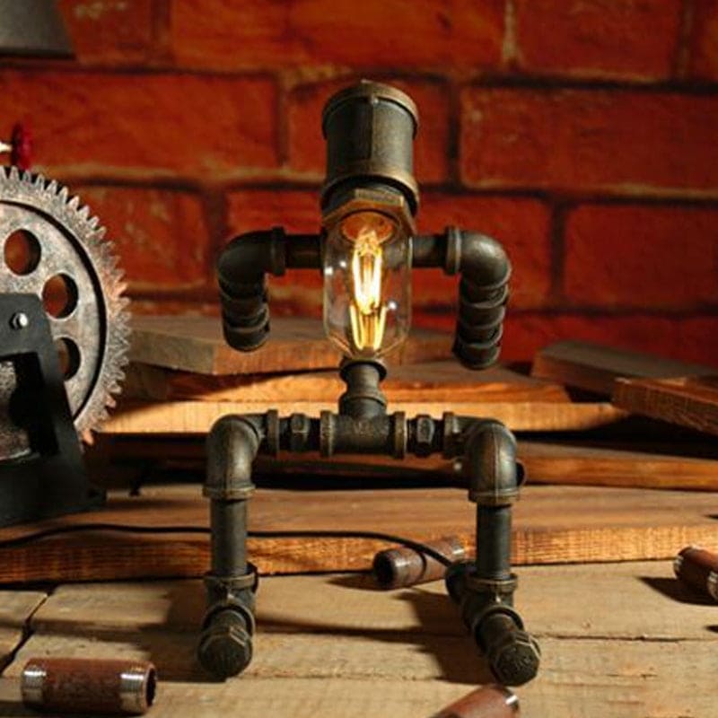 Lámpara de escritorio robot futurista