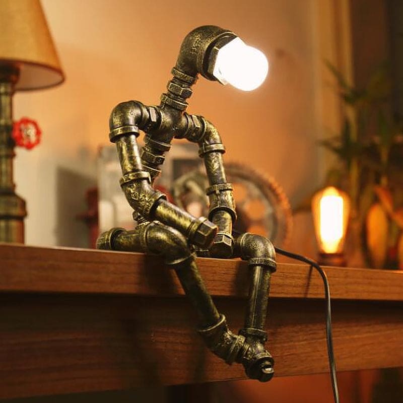 Lámpara de escritorio robot futurista