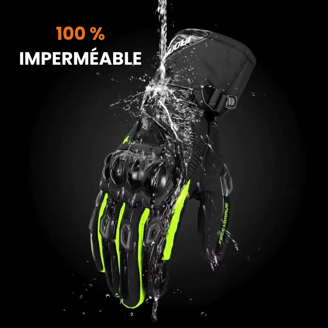 Guantes de moto invierno impermeables y calefactables
