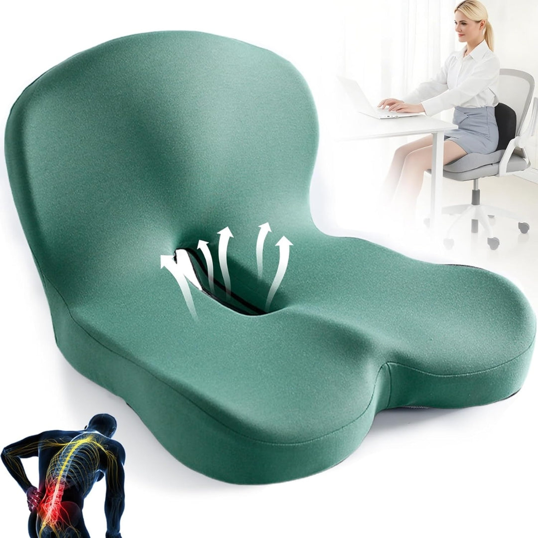 Cojín de soporte lumbar de espuma viscoelástica