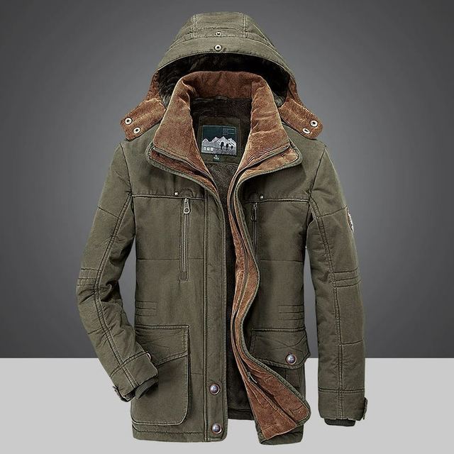 Chaqueta parka para hombre cálida de invierno