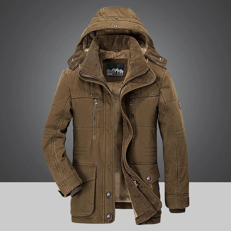 Chaqueta parka para hombre cálida de invierno