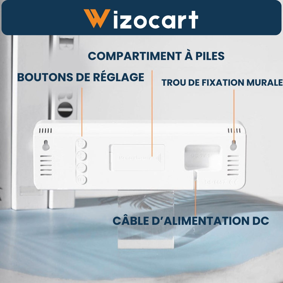 Reloj de pared LED digital moderno