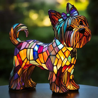 Lámpara perro divertida LED colorida