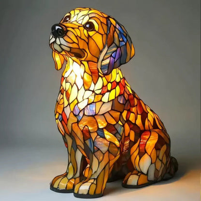 Lámpara perro divertida LED colorida
