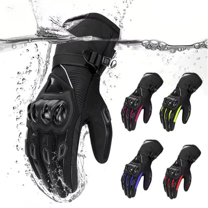 Guantes de moto invierno impermeables y calefactables