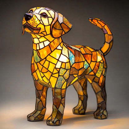 Lámpara perro divertida LED colorida