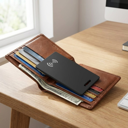 Marcherelle™ – Tarjeta de Seguimiento de Cartera Recargable, Compatible con Apple Find My