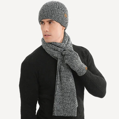 Conjunto de Invierno Caliente con Gorro, Bufanda y Guantes