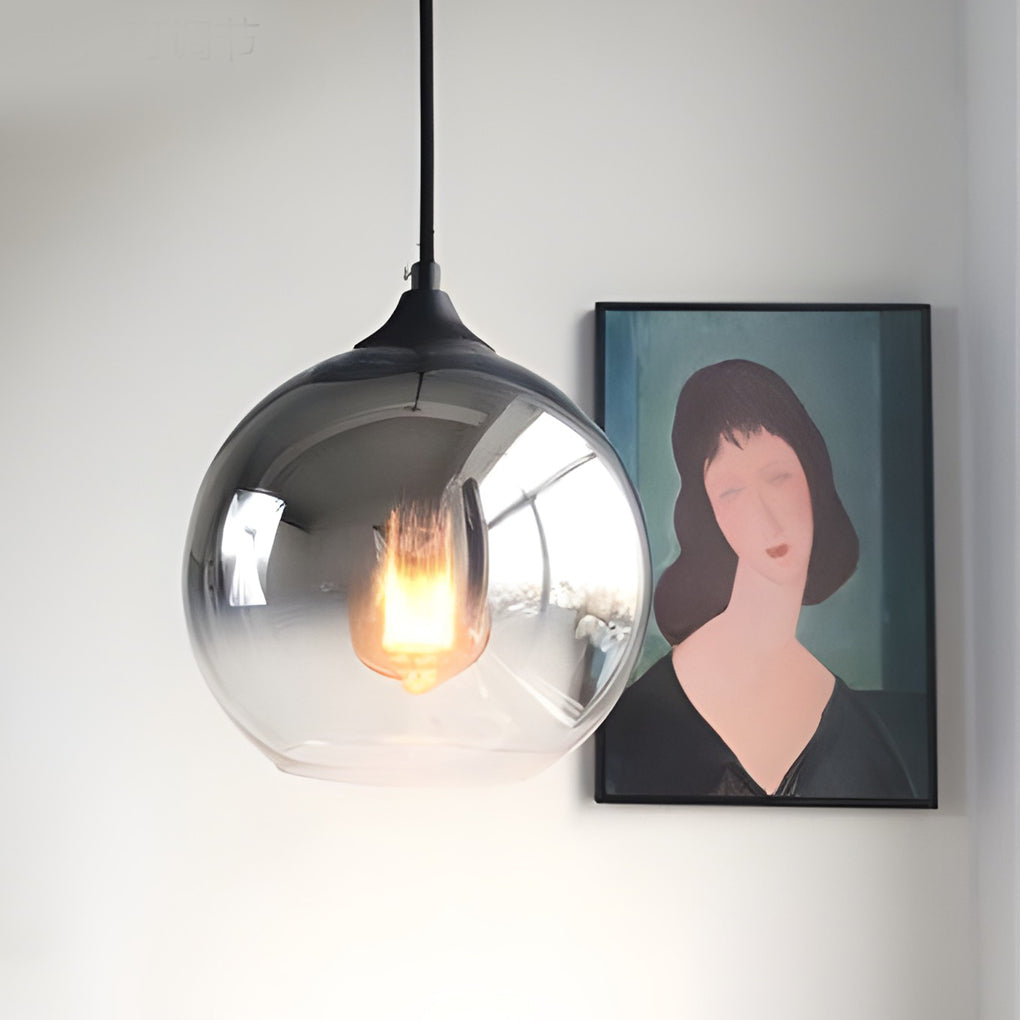 Lámpara Colgante de Vidrio con LED para Salón y Cocina