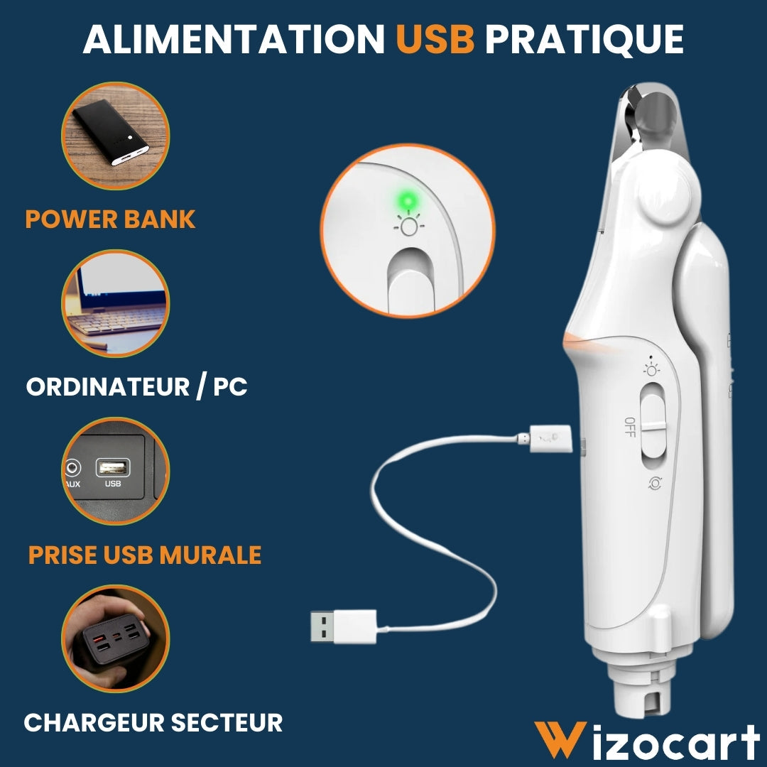 Cortaúñas práctico 2 en 1 para perro y gato