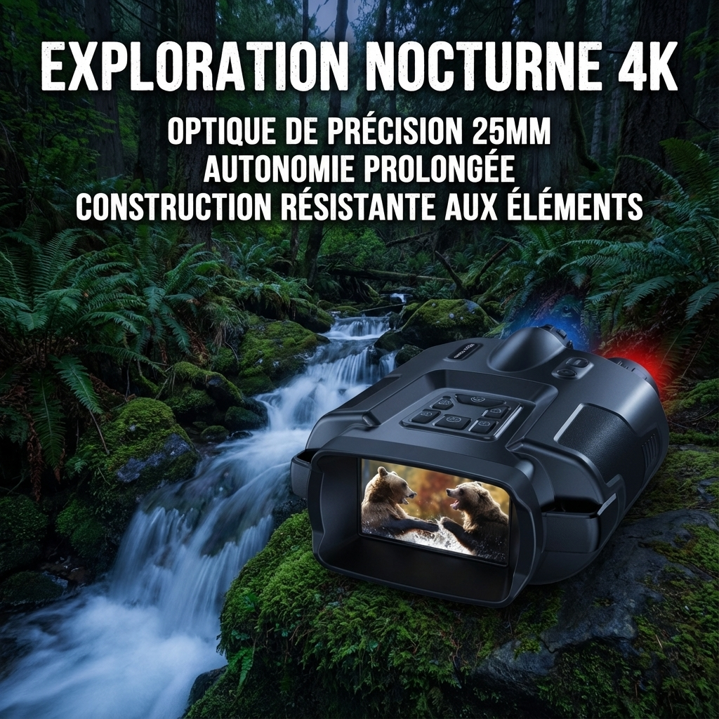 Marcherelle™ – Binoculares de Visión Nocturna 4k con Imagen Amplia y Clara