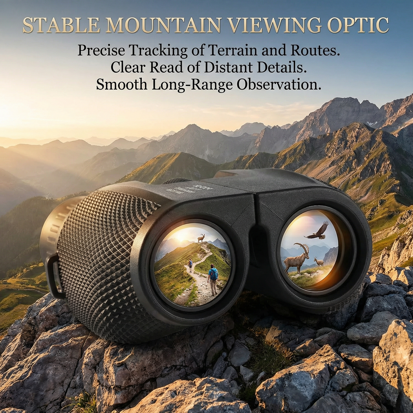 Marcherelle™ – Binoculares de Senderismo Zoom 10x para Observación en Montaña