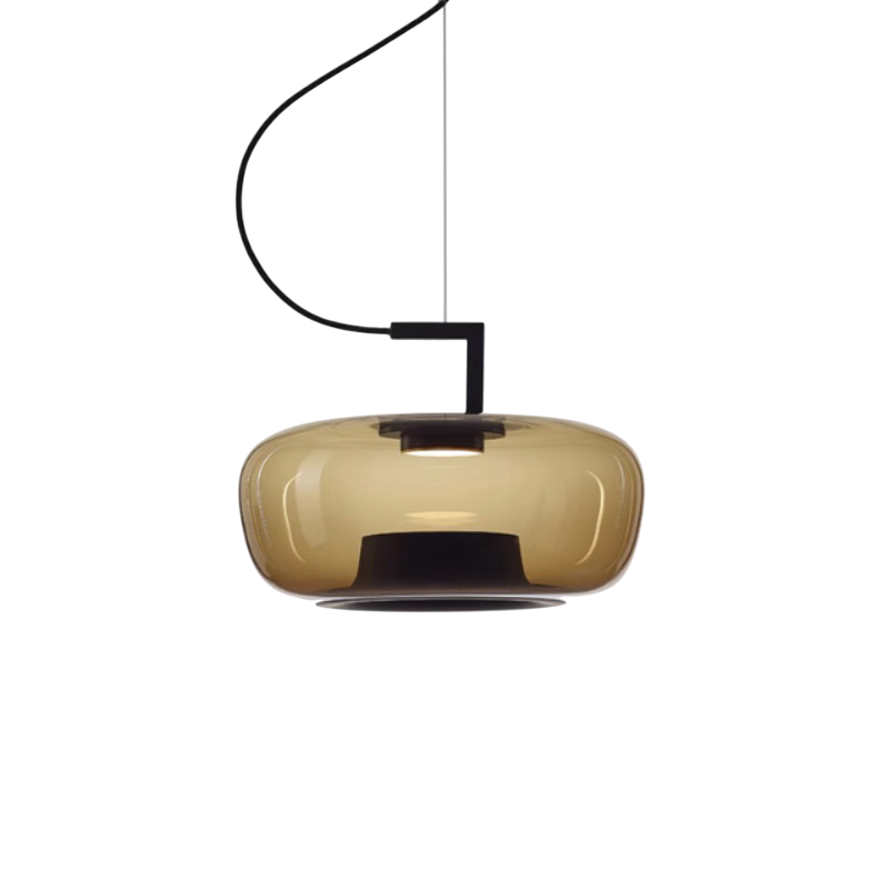 Lámpara colgante de vidrio elegante para salón y comedor