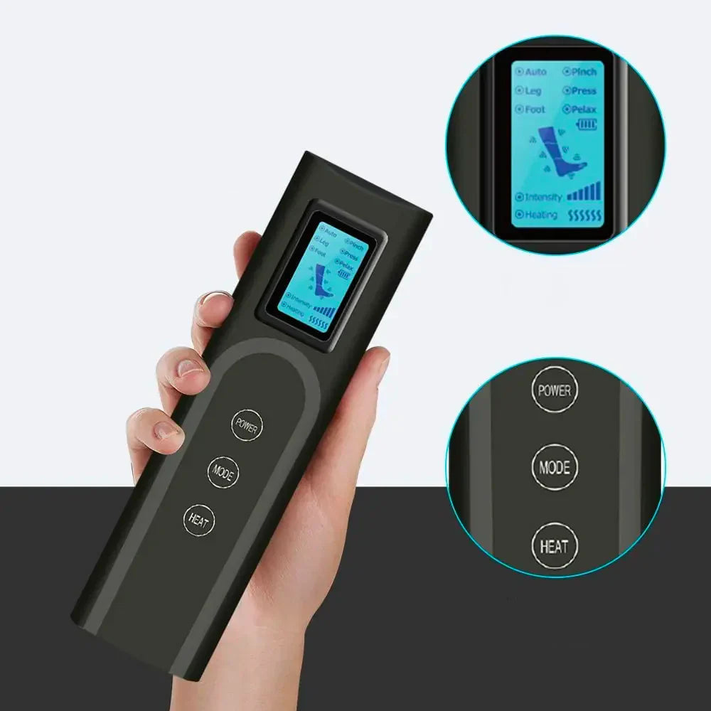 Masajeador de pies y piernas con calefacción relajante