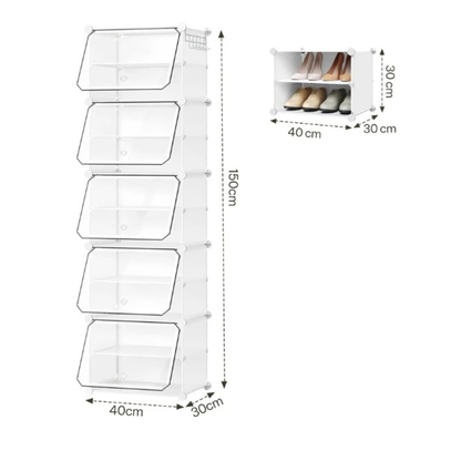 Armario Plegable y Modular para Zapatos Compacto