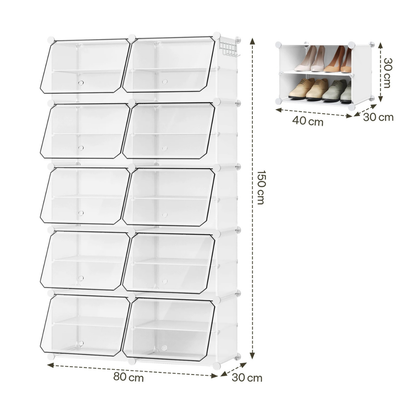 Armario Plegable y Modular para Zapatos Compacto